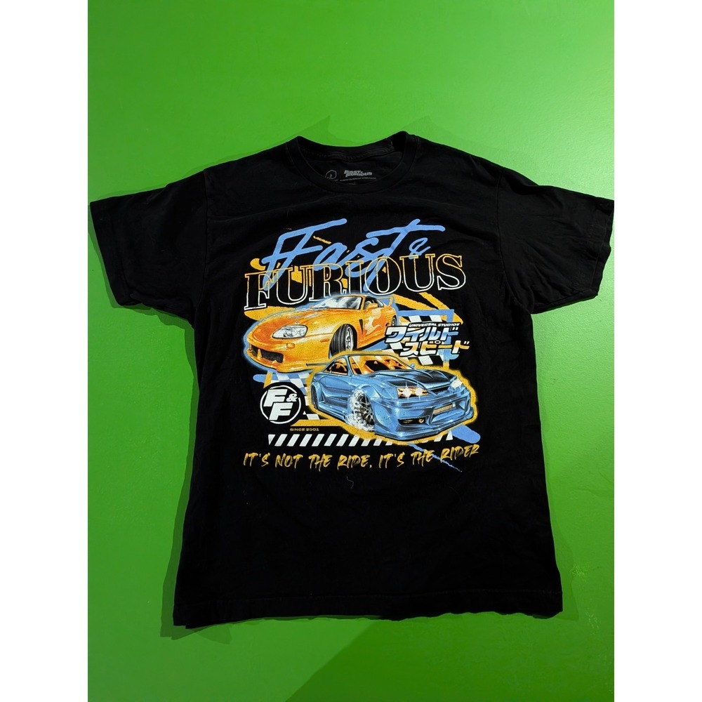 Fast & Furious Black Sz Large Toyota Supra Nissan Skyline Racing Shirt Universal